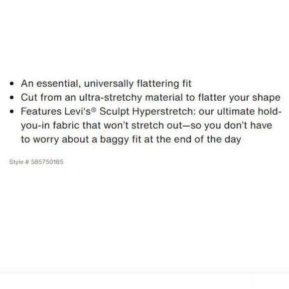 Levi’s Medium Blue Skinny Jean - Picture 9 of 9